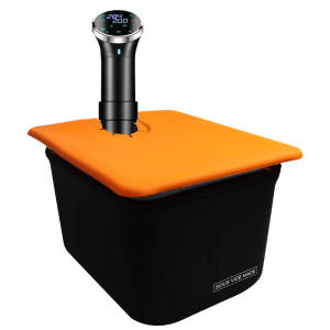 11L Sous Vide Water Bath Container with Foldable Silicone Lid Universal for All Immersion Circulators Leakproof Durable Large