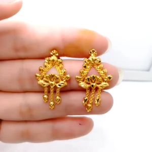 Subang Gantung Skru Design India 3.81G Emas 916 Yon Hing