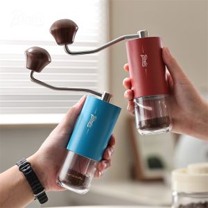 BINCOO Manual Coffee Mill Grinder with  Stainless Steel Burrs Stainless Steel Handle，Adjustable Coarseness  for Home Office and Travelling