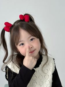 กิ๊บติดผมลายผีเสื้อผ้าเด็ก สีแดง โบว์ผูก�็อกเก็ต กิ๊บติดผมรูปหัวใจ กิ๊บติดผมแบบมีซิป ยูนิเซ็กส์ แฟชั่นฤดูใบไม้ร่วง 2023