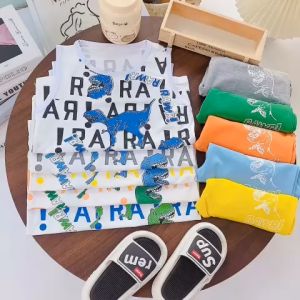 Đồ Bộ Bé Trai Size 20-33kg Thun Lạnh Co Giãn 4 Chiều Mềm Mát Hình Khủng Long.1634