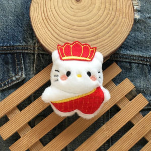 Journey to the West Hello Kitty Doll Lanyard Plush Creative Journey to the West Kitty Brooch DIY Bag Package Pendant Doll Ornament