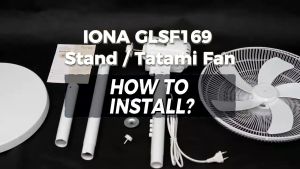 Iona GLSF 169 16" Stand Fan 3 Speed 5 Blade Adjustable Electric Tatami Stand Fan