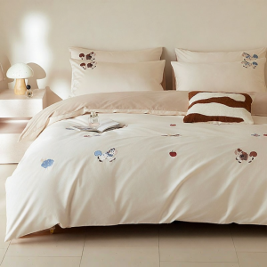 shui yang | Bộ Đồ Chăn Ga Gối Bằng Cotton Cho Trẻ Em