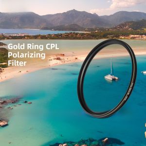 Haida | Haida Gold Ring CPL Polarizing Lens Filter Multi-layer Coating Compatible With Canon Nikon Sony Fuji And Other Mirrorless Lenses