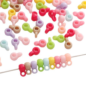 10/20pcs 9x4mm nhựa Acrylic Nhiều màu lỗ treo hạt cườm tròn quyến rũ cho làm đồ trang sức vòng tay tự Làm Vòng Cổ phụ kiện hoa tai