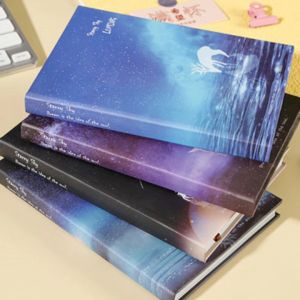 Notebook Brilliant Starry Sky Hardshell Loose Leaf Notebook