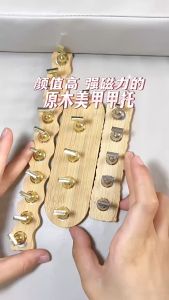 5Pcs/set False Nail Tips Practice Training Display Magnetic Chess board Exercise Stand   Holder Manicure 日系美甲磁铁吸附棋盘托练习甲托