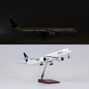 47cm Pakistan Airways B777 Diecast Resin Airplane Model Kit with Landing Gear Wheel For Collectible Display or Aviation Gift
