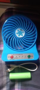 KIPAS ANGIN MINI GEMGAM HOLDER MODEL TANDUK RUSA CHARGER