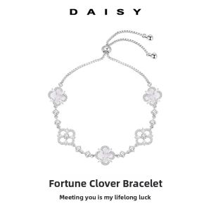 DAISY DREAM | Ladys Lucky Clover Bracelet Adjustable Chain