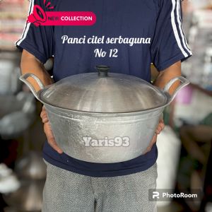 Citel Panci No 12 Kapasitas 4 Liter Panci Katel Serbaguna Alumunium dengan cor tebal anti panas penyok lengket murah
