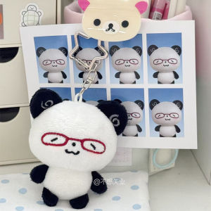Cartoon Plush Doll Original Scroll Series Angel Roll Panda Pendant Cute Doll Ancient Flavor Package Hanging Decoration Keychain