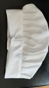 3 สี หมวกเชฟทรงเห็ด จีบรอบ มียางยืดรัด อยู่ทรงสวย มี