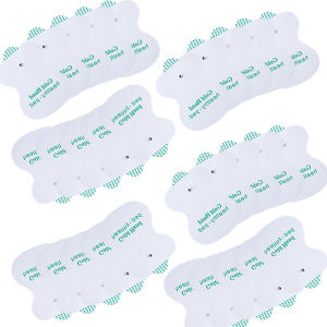 5.5X8CM Reusable 3.5mm Button Electrode Stickers with Combined Buckle for TENS Digital Massager Machine Accessory