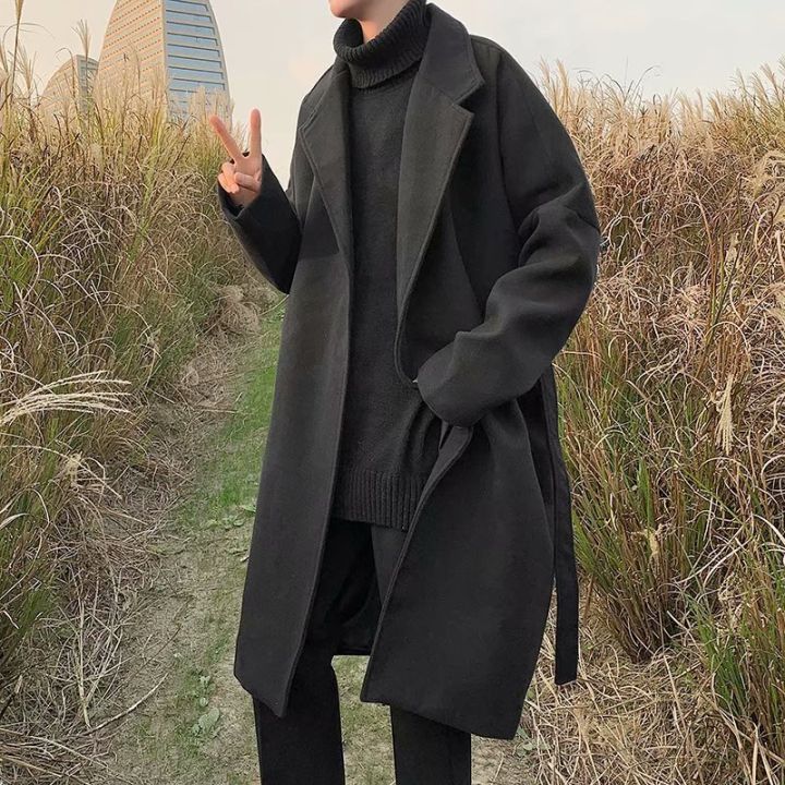 Korean trench cheap coat men