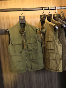 Chiến Thuật Ngoài Trời  Áo Hai Dây Nam Mùa Thu Đi Mỏng Leo Núi Nhiều Túi Áo Khoác Câu Cá Chuyên Nghiệp Hàng Mới Về Thời Trang Phong Cách Thành Phố