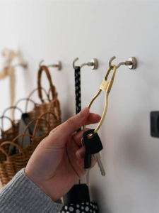 Powerful Magnetic Hooks for Kitchen Refrigerator Side Door Strong Adhesive Iron Hooks Bedroom No Drilling Required Iron Stones