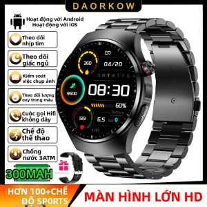 Đồng Hồ Thông Minh DAORKOW 2025 Dành Cho Nam Màn Hình AMOLED HD 1.39 Inch Theo Dõi Sức Khỏe ECG Gọi Bluetooth Chống Nước Đồng Hồ Thể Thao Ngoài Trời Với Chức Năng Theo Dõi Nhịp Tim Và Giấc Ngủ