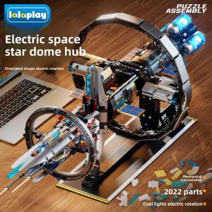 LALAPLAY | Rotating Space Station Giant Building Toy Model for Boys
