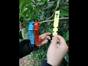 100 PCS Tree Tags Plastic Plant Labels Wrap Around Hanging Tags Nursery Tags for Plants Garden