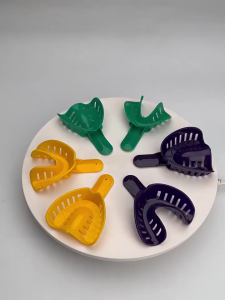 12pcs Dental sendok cetak tray size 1-6 set kit / tray impression/ sendok cetak plastik/Sendok Cetak Gigi Plastik