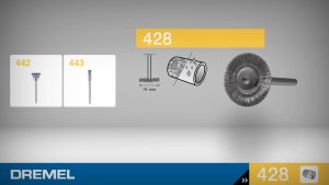 [ GH HARDWARE ] DREMEL 428 Carbon Steel Brushes 3.4mm - 2pc/pkt