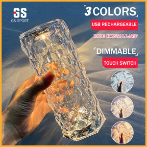 Rose crystal lamp LED Crystal Diamond Lamp Rechargeable Touch Night Light Lamp Bedside Table Lamp 3 colors/16colors