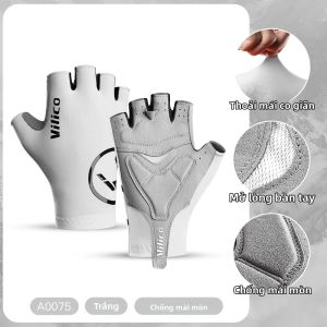 1 Đôi Găng Tay Tập Gym Không Ngón Chống Trơn Trượt Giảm Chấn Găng Tay Thể Thao Để Nâng Trọng Lượng Tập Luyện Đạp Xe Đa Năng Nửa Ngón Tay