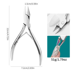 Stainless Steel Manicure Nail Ornament Remover Pliers Rhinestones Gems Removal Nail Tool Nail Unloading Nippers Chain Scissors