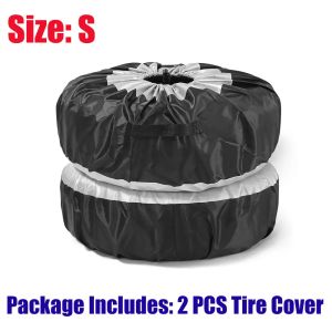 RYSJM | 13-19inch 19-23inch Car SUV Spare Tire Cover Case White Tire Wheel Bag Tyre Spare Storage Tote Oxford Cloth Protective Sleeve