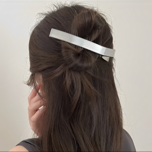 Simple Long Metal Hair Clip Womens Duckbill Clip with Teeth New Style Hair Accessories Hair Grips Fashionable Hair Barrettes