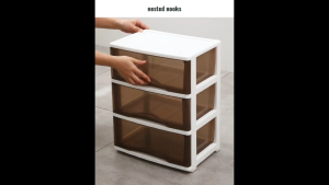 Under Desk Office Study Table 4 Tier 5 Tier Plastic Mobile Storage Cabinet with Drawers Pedestal with Wheels