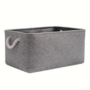 Giỏ Đựng Đồ Vải Lanh Gấp Gọn Dung Tích Lớn Có Tay Cầm Hộp Đựng Đồ Thân Thiện Với Môi Trường Dành Cho Đồ Chơi Đồ Lót Tất Phòng Trẻ Em Phòng Ngủ Nhà Cửa