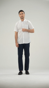 MOC Kemeja Lengan Pendek Pria ENZO - White