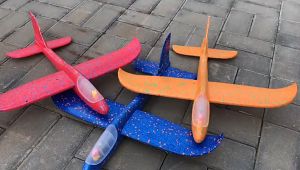 Hand Throwing Flying Glider Airplane Plane Launcher Toy Outdoor Sports for Kids Foam Plane Gift Idea for Children