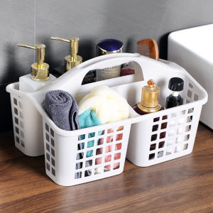 Portable Plastic Shower Caddy Bathroom Organizer Basket for Bathroom Dormitory Hanging Toiletry Storage Basket with Handle
