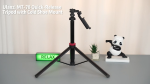 Ulanzi MT-78 185cm Quick Release Tripod Selfie Stick Dual Cold Shoe Vlog Mount Phone Holder for Mobile Smartphone Camera