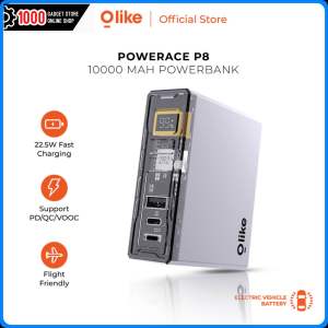 OLIKE POWERBANK 10000MAH SUPER FAST CHARGING LED DISPLAY 22.5W LIGHTNING/TYPE C FAST CHARGE PORTABLE POWER BANK 3 PORT P8