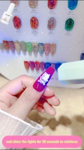 MS.W 8 In 1 Nail Glue Gel 15ml Strengthener Extension Base Coat Top Coat Nail Polish False Nail Tips Gel