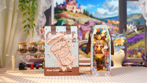 Tonecheer DIY Book Nook Mini Town Puzzles (TQ146) DIY Miniature Dollhouse