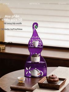 ZHIXIAO | Kệ Treo Bộ Sưu Tập Mica Phong Cách Trung Quốc