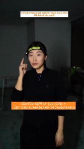 Headlamp COB Recharger / Senter Kepala LED 2in1: Penerangan Malam yang Praktis