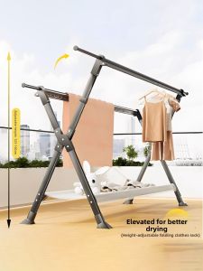 Hotata | Extendable and Foldable Clothes Drying Rack for Home and Outdoor Balcony