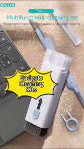 Coteci 8 in 1 Keyboard Cleaning Tools Kits Airpods Cleaner Headset Cleaner Pen Laptop Screen Cleaning Bluetooth Earphones Cleaning Kit Phone Screen Cleaning Kit with Microfiber and Brushes for Smartphone Tablets
