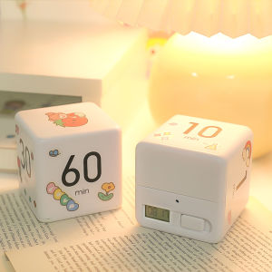 Cuboid Timer Reminder Specialized for Students to Manage Time While Solving Questions Kitchen Baking Countdown Timer