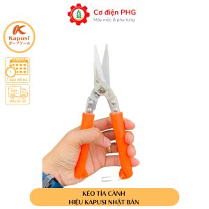 Kéo tỉa thẳng cắt cành cây bonsai hoa tươi trái cây siêu bén KAPUSI JAPAN. Bảo hành 12 tháng