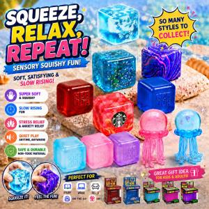 Slow Rising Squishy Toy Stress Relief Squeeze Toy Soft Sensory Toy Multiple Styles Cute Squishy Toy For Kids Adults Relaxing Desk Toy Stress Relief Toy Squishy Animal Toy Jelly Squishy Toy Gift Birthday Gift