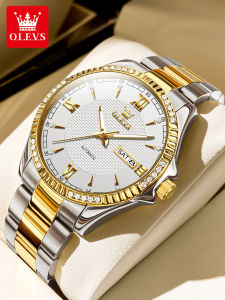 OLEVS | Large Mechanical Mens Watch Simple Business Waterproof Steel Band Luminescent