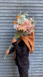 Krisan Dahlia daisy artificial bunga kain dekorasi pernikahan bunga dekorasi palsu